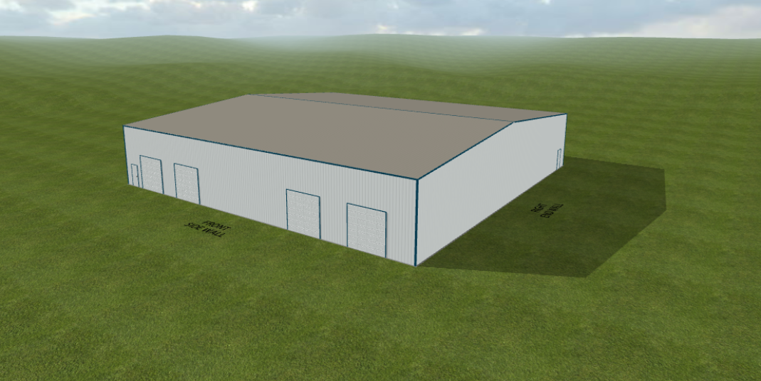 3D Builder steel building design example 1
