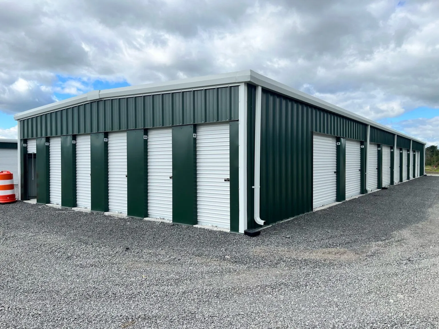 Steel mini-storage building in Deseronto, Ontario